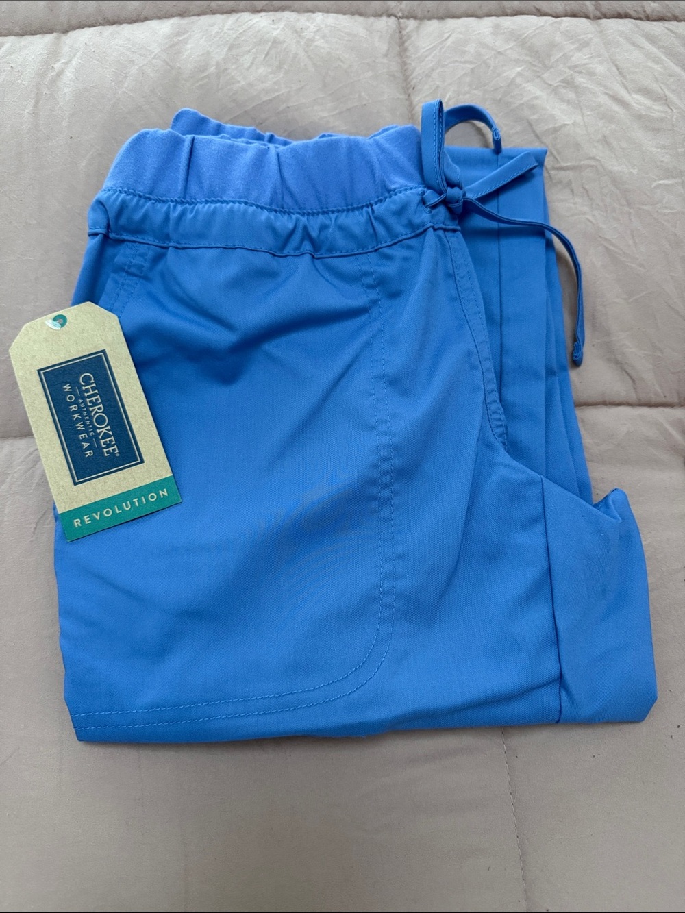 Cherokee Workwear Scrub Pants - Bright Blue